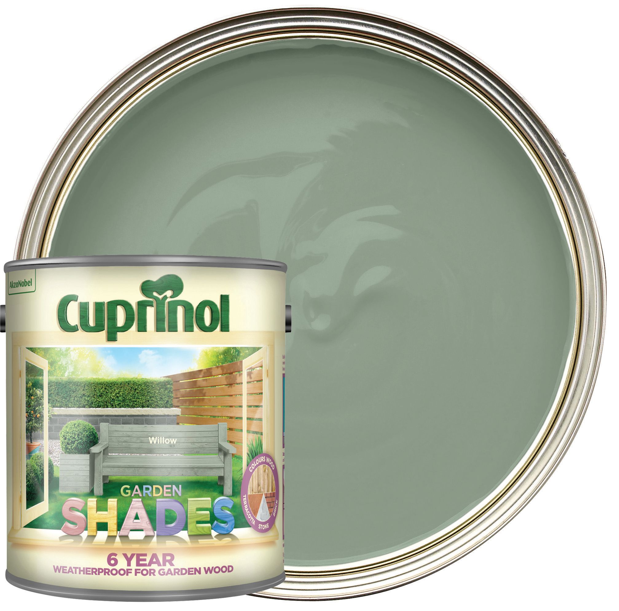 Cuprinol Garden Shades Matt Wood Treatment - Willow - 2.5L