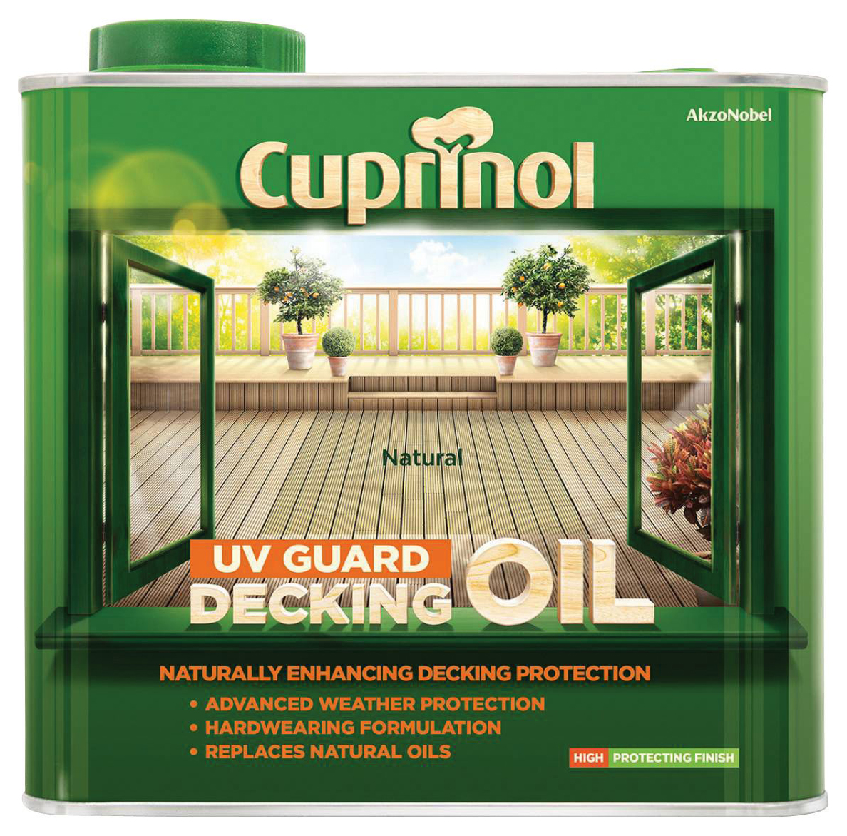 Cuprinol UV Guard Decking Oil - Natural - 2.5L