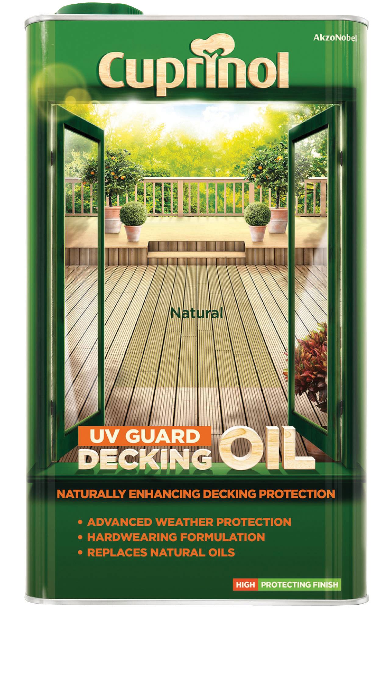 Image of Cuprinol UV Guard Decking Oil - Natural 5L