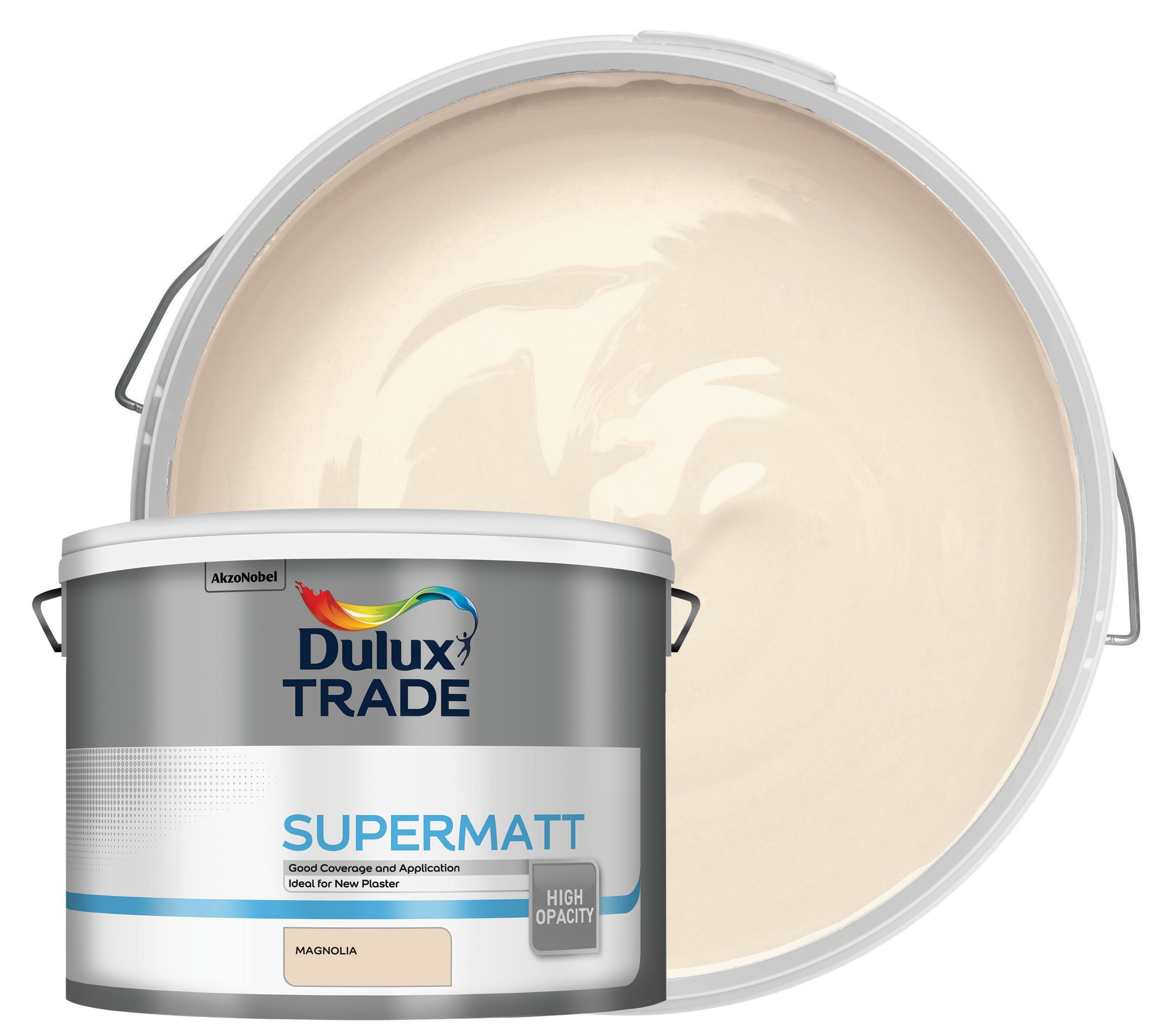 Image of Dulux Trade Supermatt Emulsion Paint - Magnolia - 10L