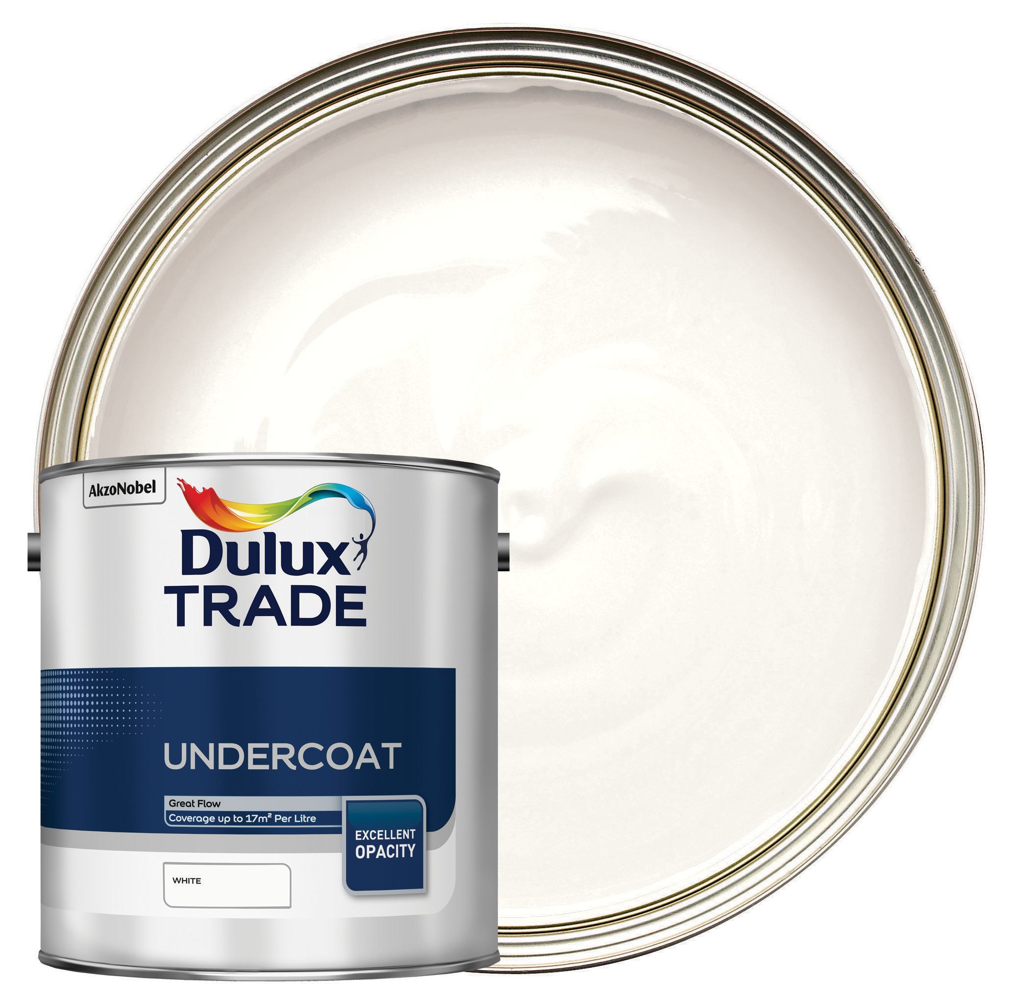 Dulux Trade Undercoat Paint - White - 2.5L