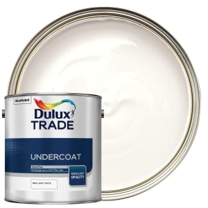 Dulux Trade Undercoat Paint - Brilliant White - 2.5L