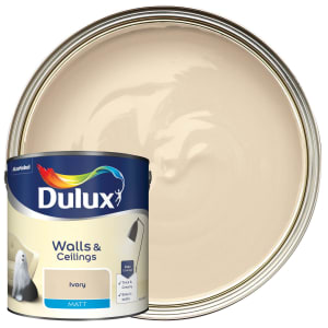 Dulux Matt Emulsion Paint - Ivory - 2.5L