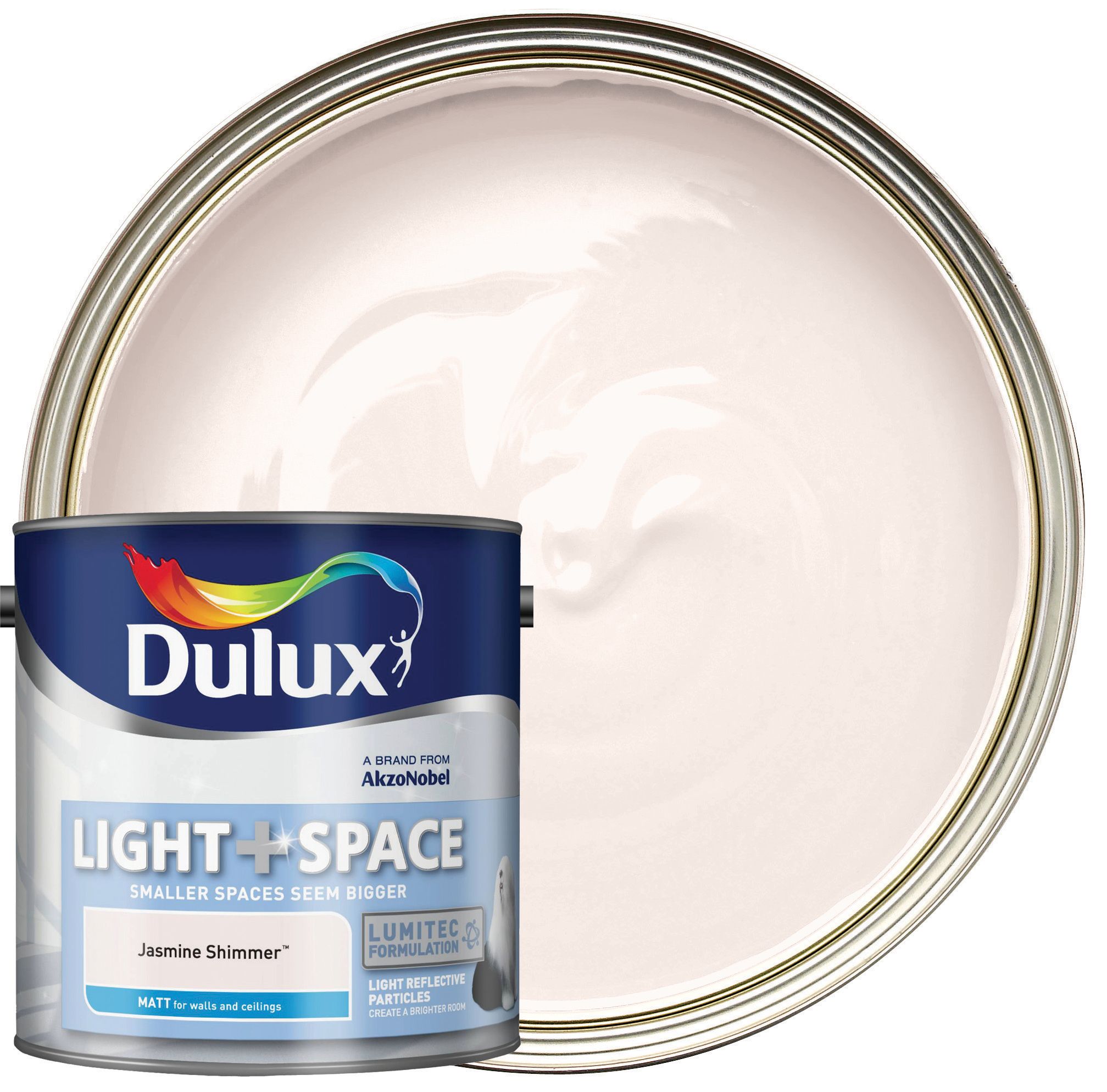 Dulux Light+ Space Matt Emulsion Paint - Jasmine Shimmer - 2.5L