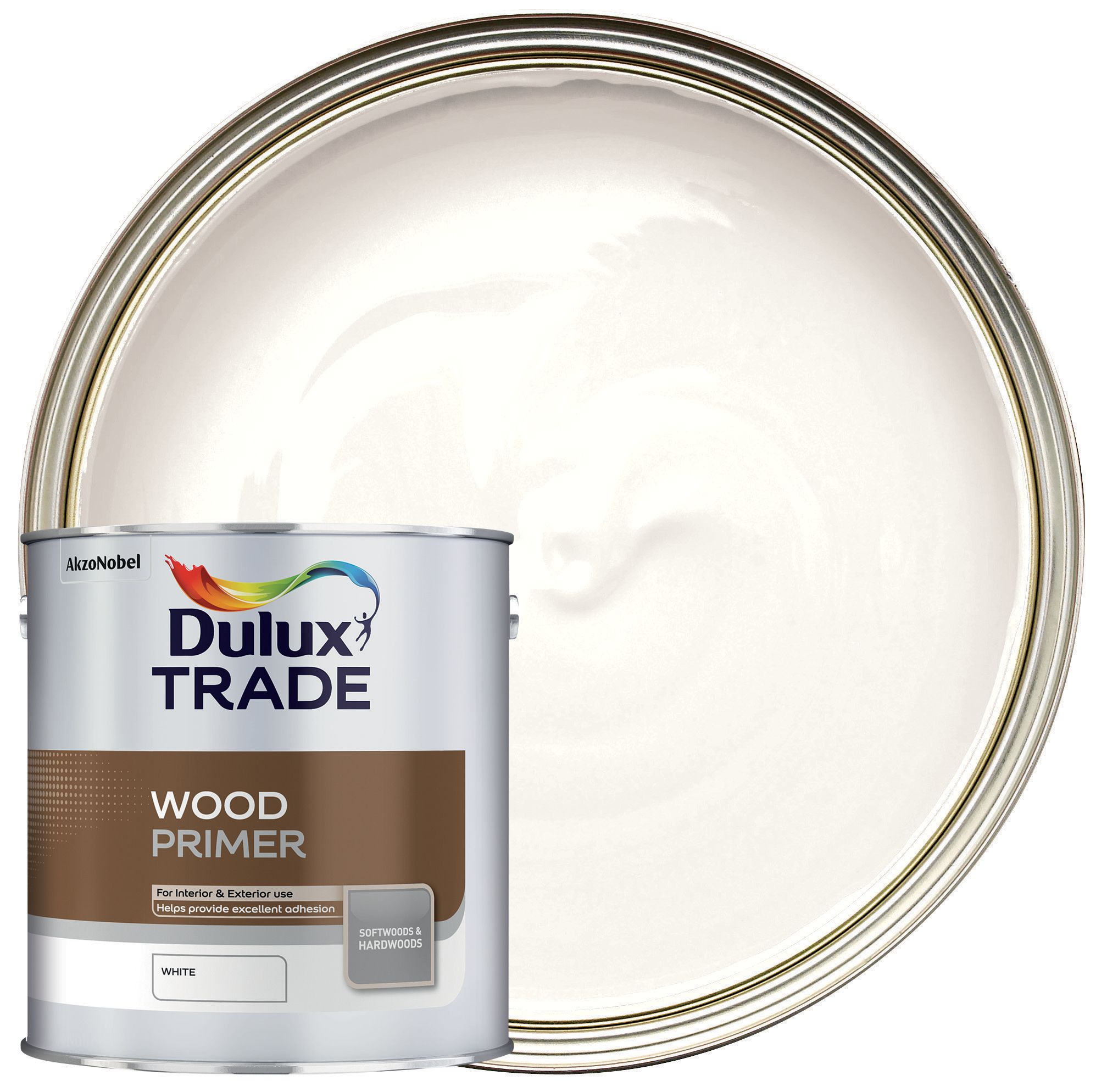 Image of Dulux Trade Wood Primer - White - 1L