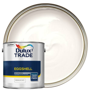 Dulux Trade Eggshell Paint - Pure Brilliant White - 2.5L