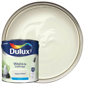 Dulux Matt Emulsion Paint - Apple White - 2.5L