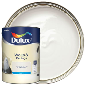 Dulux Matt Emulsion Paint - White Cotton - 5L