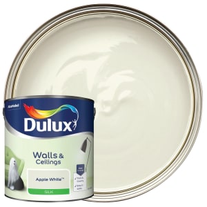 Dulux Silk Emulsion Paint - Apple White - 2.5L