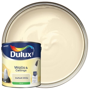 Dulux Silk Emulsion Paint - Daffodil White - 2.5L