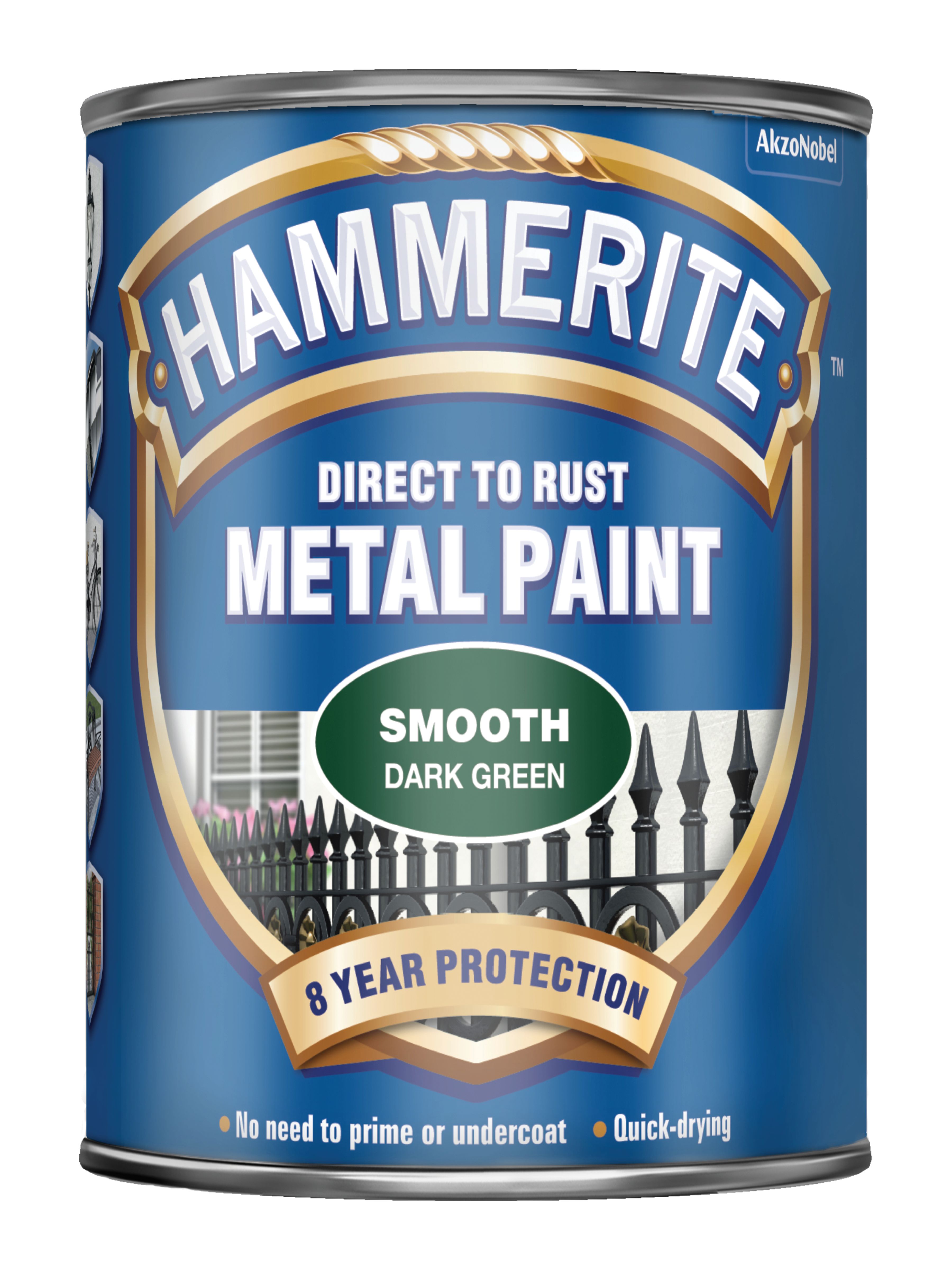 Hammerite Metal Smooth Paint - Dark Green - 750ml