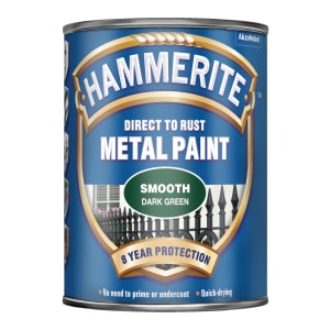 Hammerite Metal Smooth Paint - Dark Green - 750ml