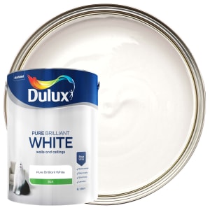 Dulux Silk Emulsion Paint - Pure Brilliant White - 5L