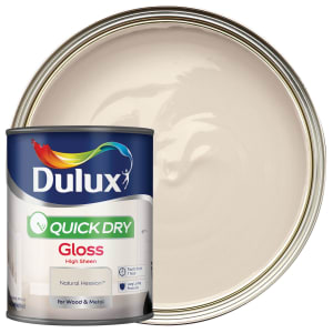 Dulux Quick Dry Gloss Paint - Natural Hessian - 750ml