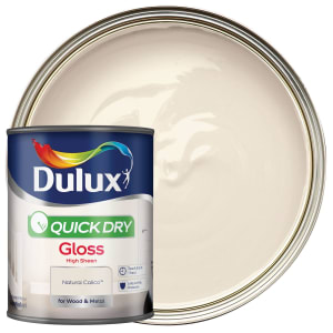 Dulux Quick Dry Gloss Paint Natural Calico - 750ml