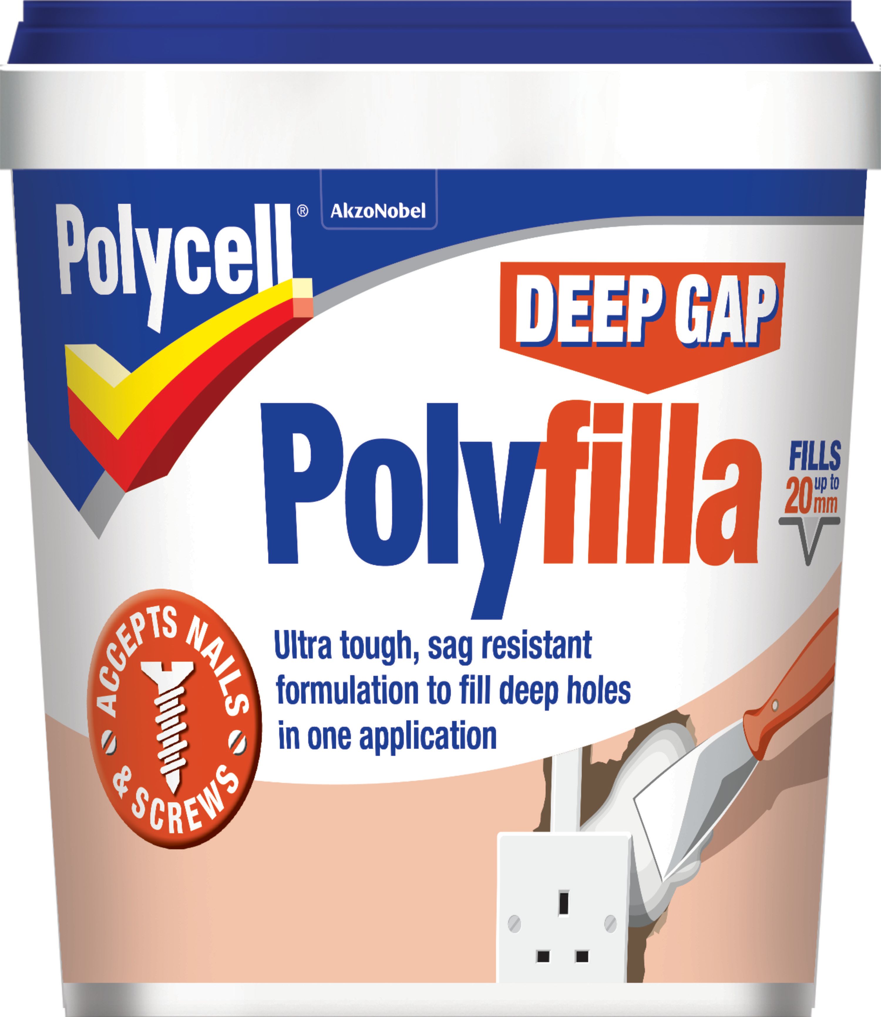 Image of Polycell Polyfilla Deep Gap Filler - 1L