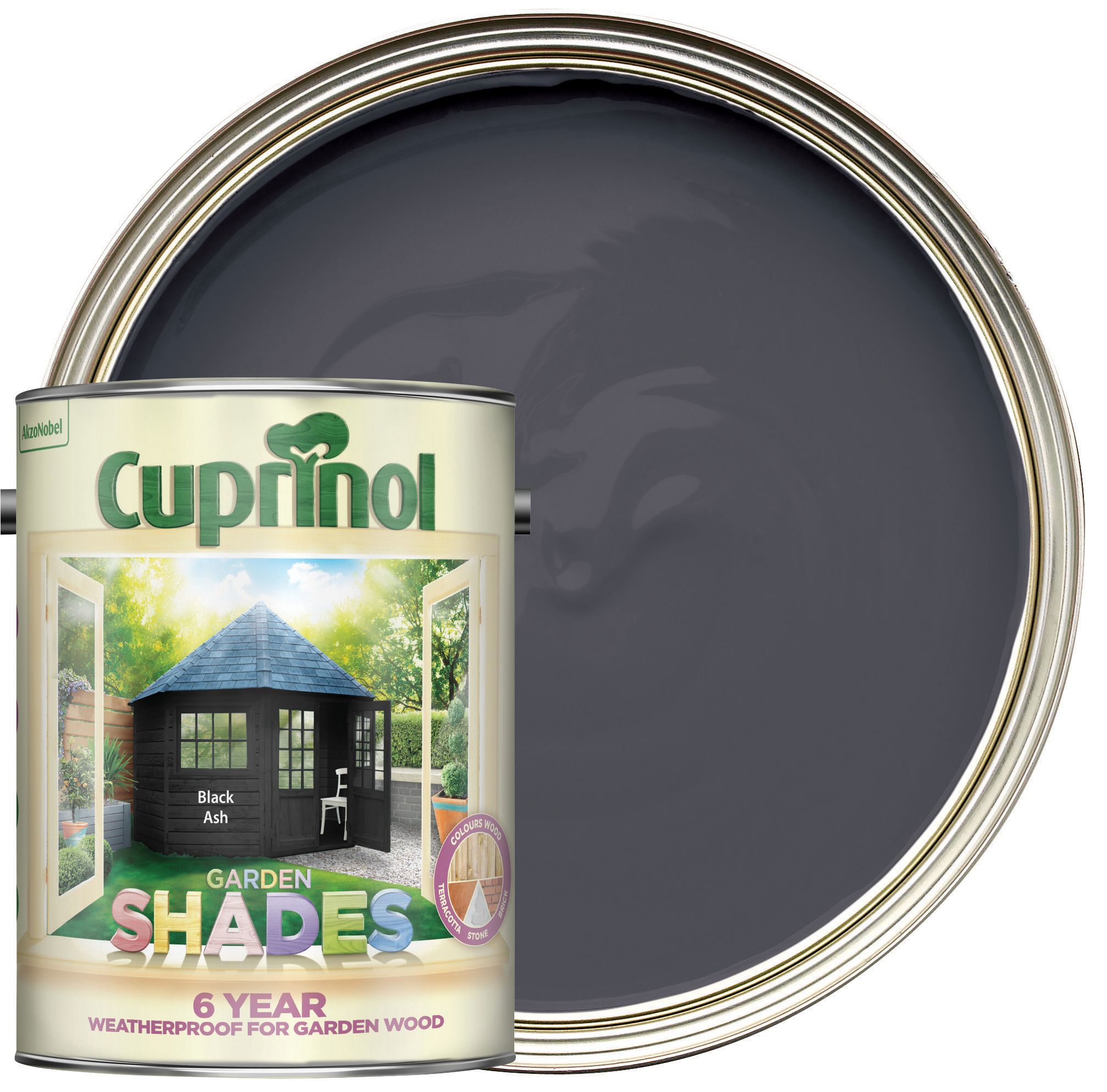 Cuprinol Garden Shades Matt Wood Treatment - Black Ash 5L