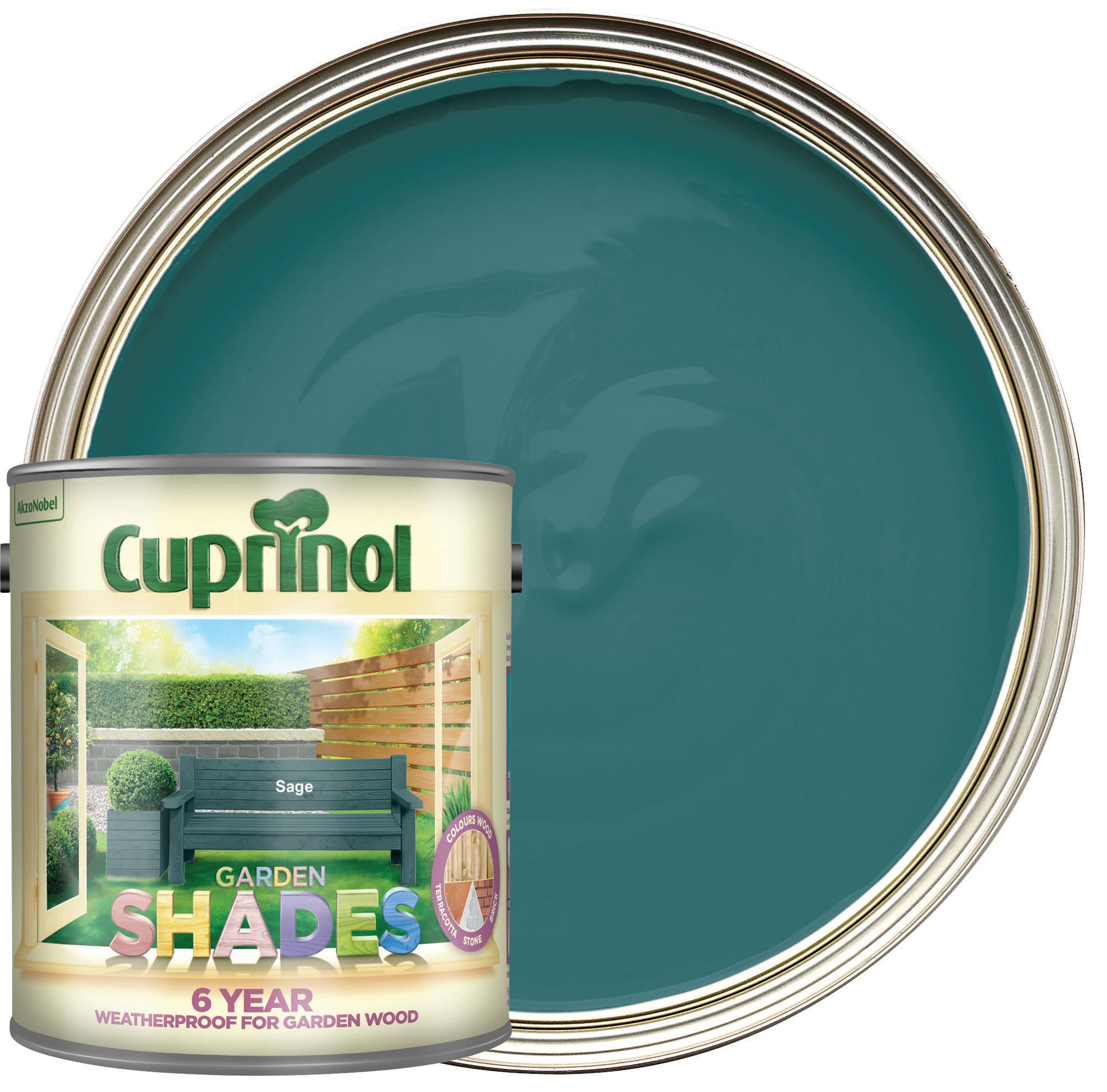 Cuprinol Garden Shades Matt Wood Treatment - Sage - 2.5L