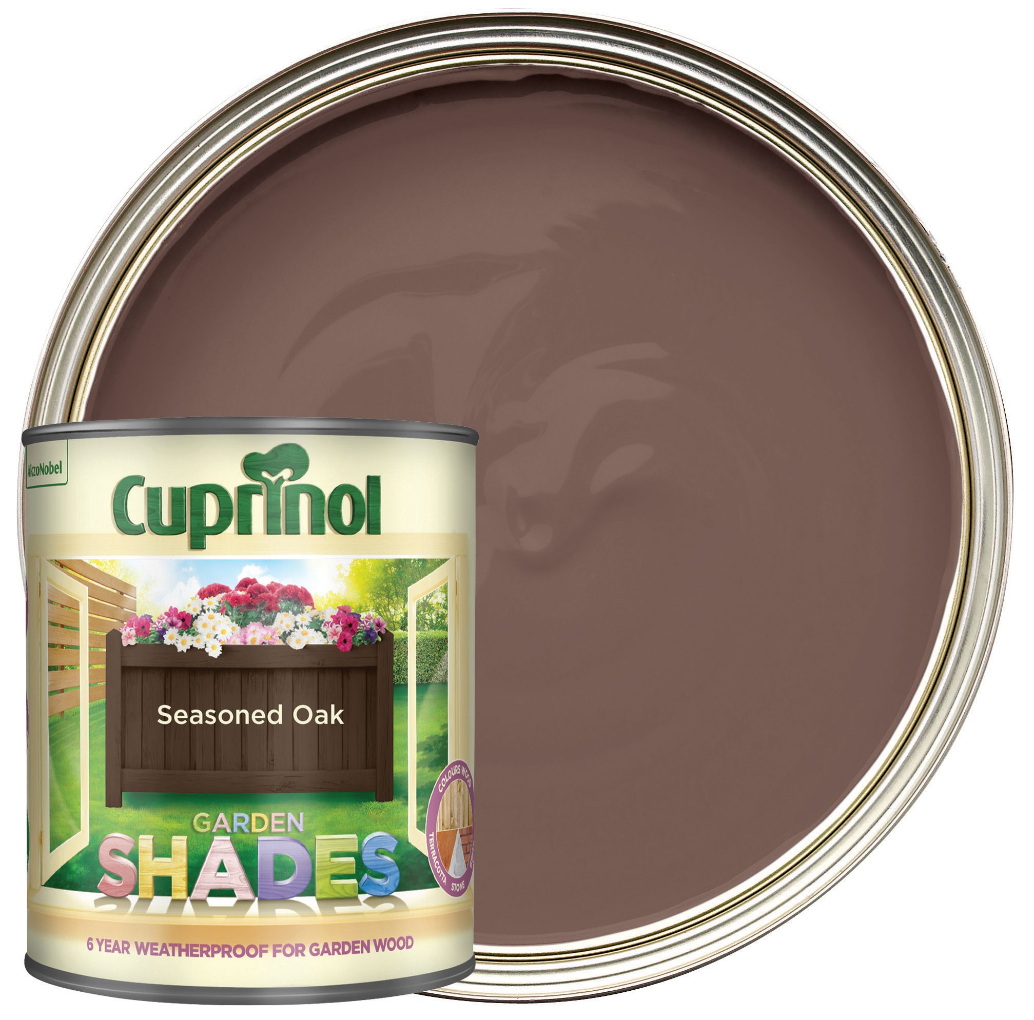 Cuprinol Garden Shades Matt Wood Treatment - Seasoned Oak 1L