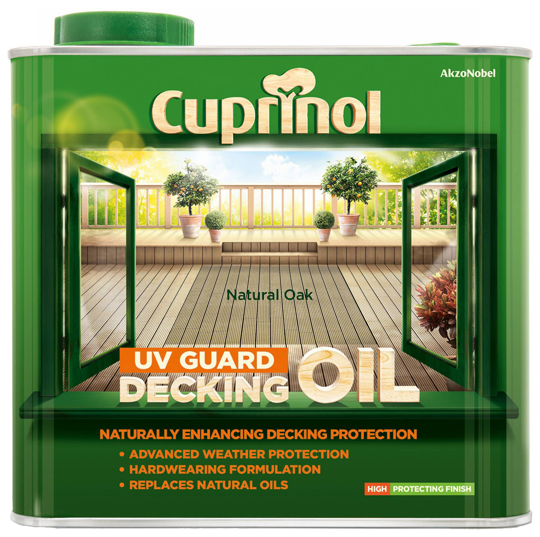 Cuprinol UV Guard Decking Oil - Natural Oak - 2.5L