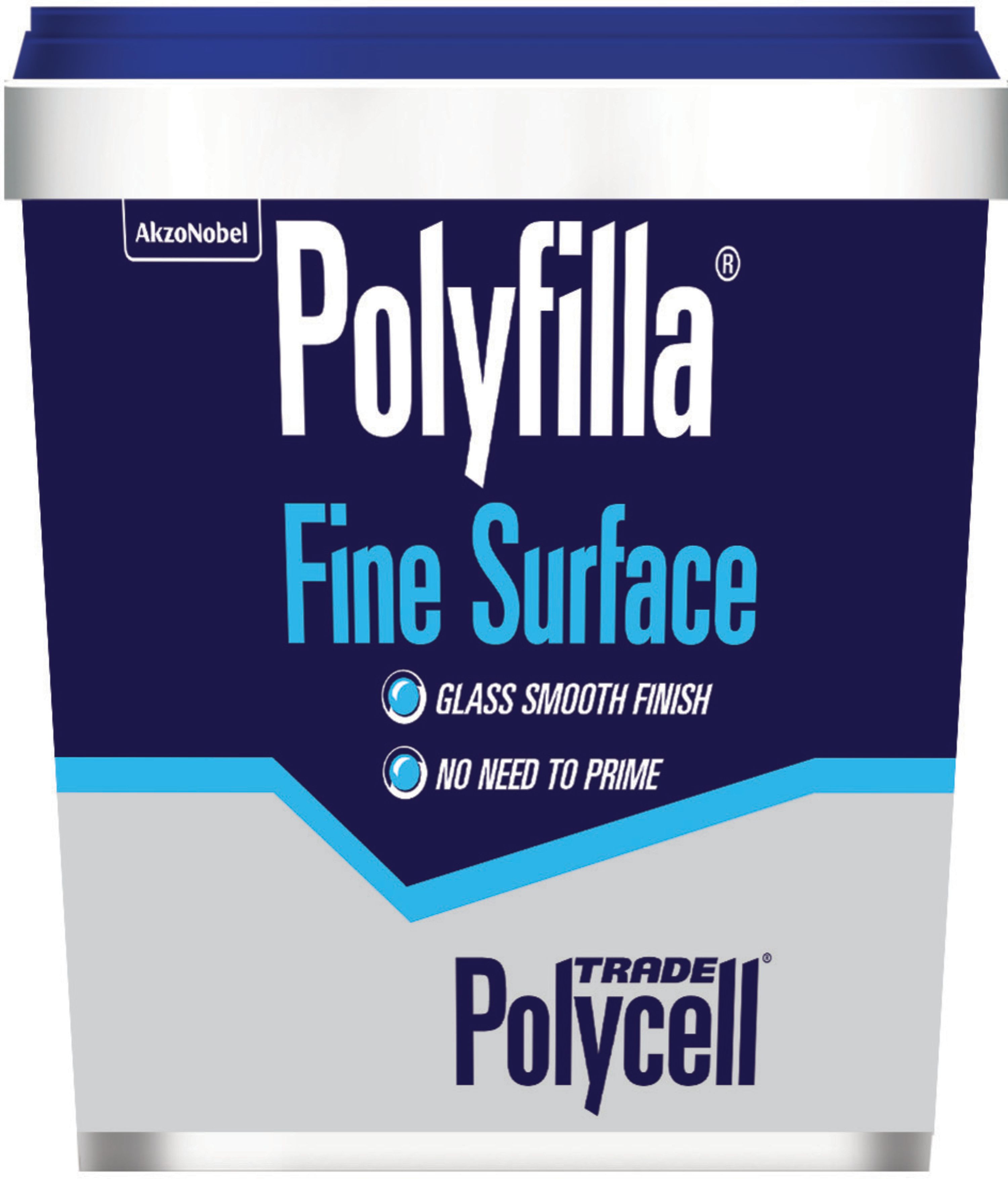 Image of Polycell Trade Polyfilla Ready Mixed Fine Surface Filler - 500g