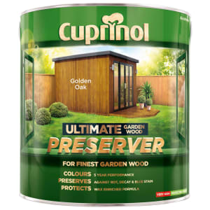 Cuprinol Ultimate Garden Wood Preserver - Golden Oak - 4L
