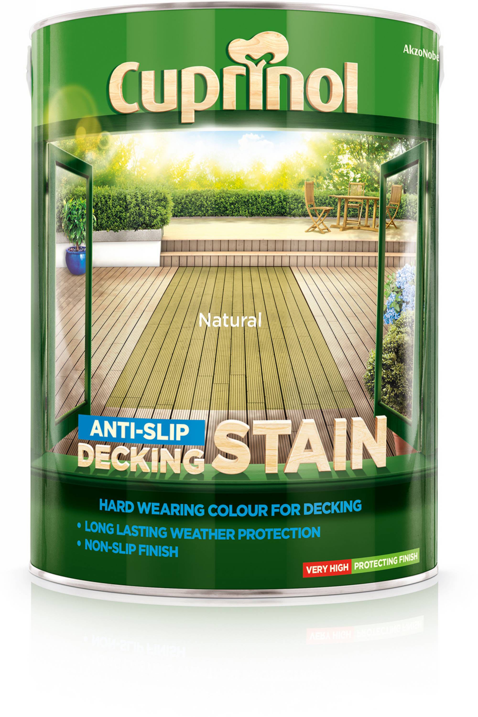 Cuprinol Anti Slip Deck Stain Natural 5L Wickes.co.uk