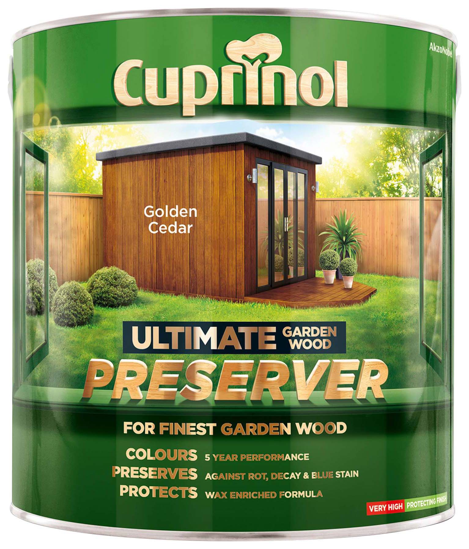 Cuprinol Ultimate Garden Wood Preserver - Golden Cedar - 4L-6868 