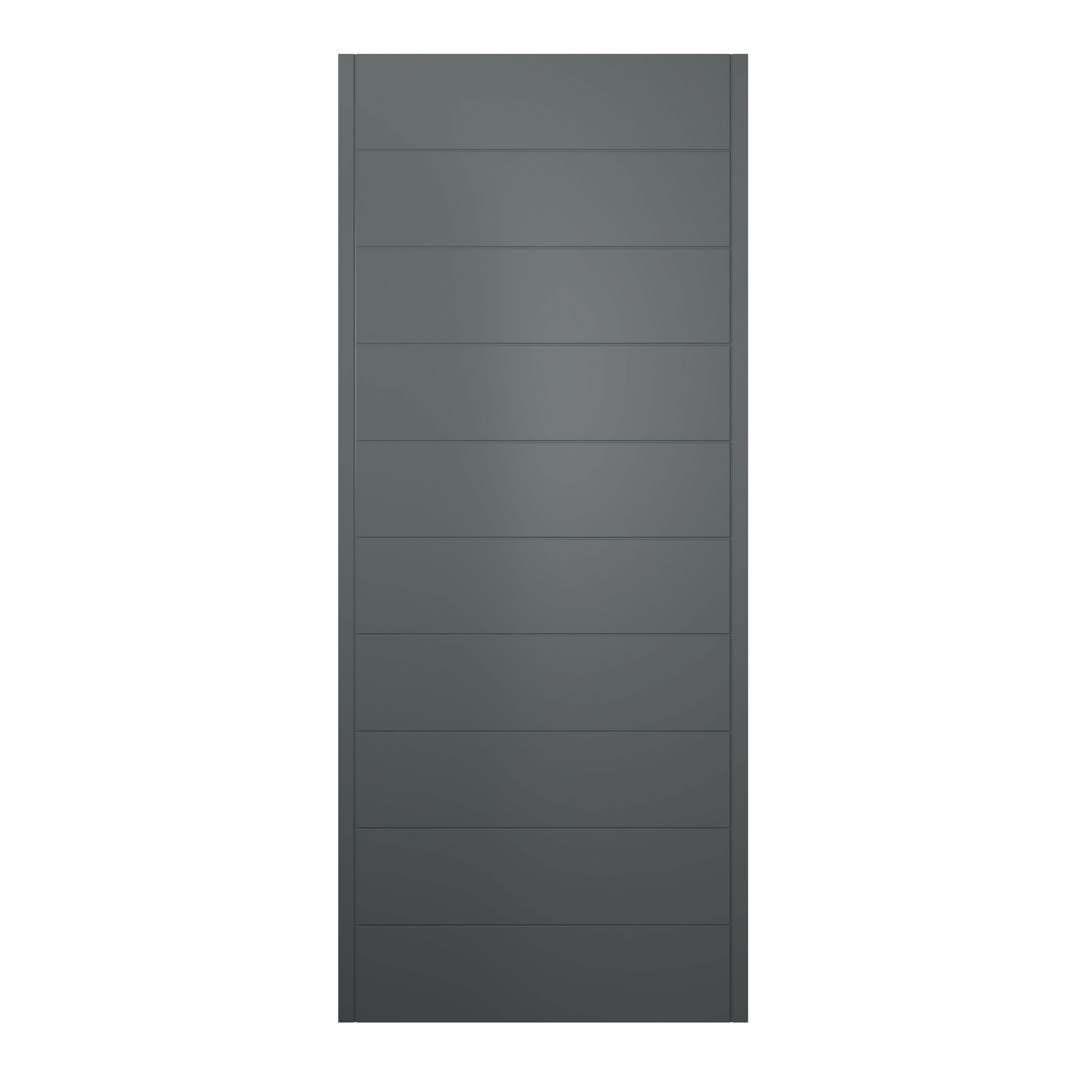 JCI Ultimate Oslo Grey External Hardwood Door with Handle - 1981 x 838mm