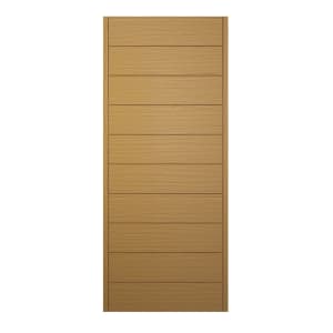 Image of JCI Ultimate Oslo Oak External Hardwood Door with Handle - 1981 x 838mm
