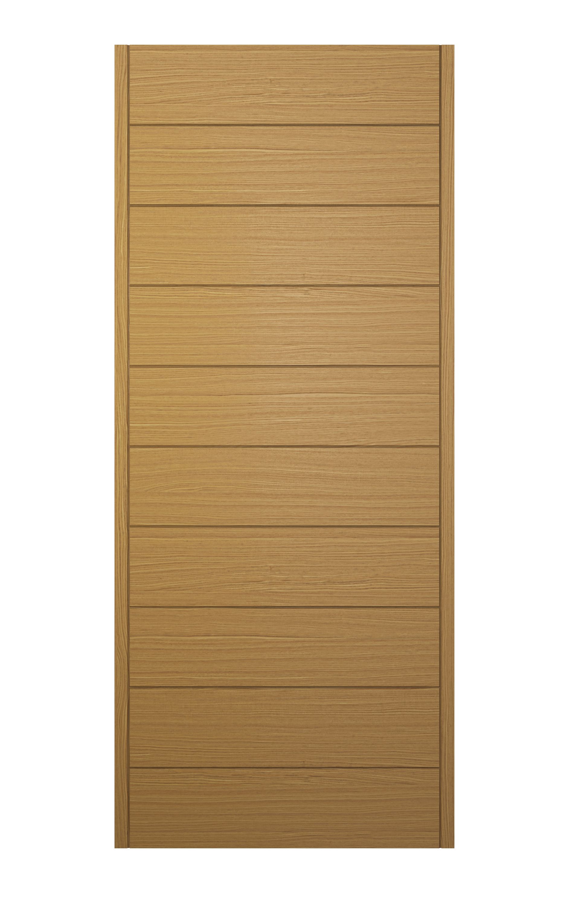 JCI Ultimate Oslo Oak External Hardwood Door with Handle - 2032 x 813mm