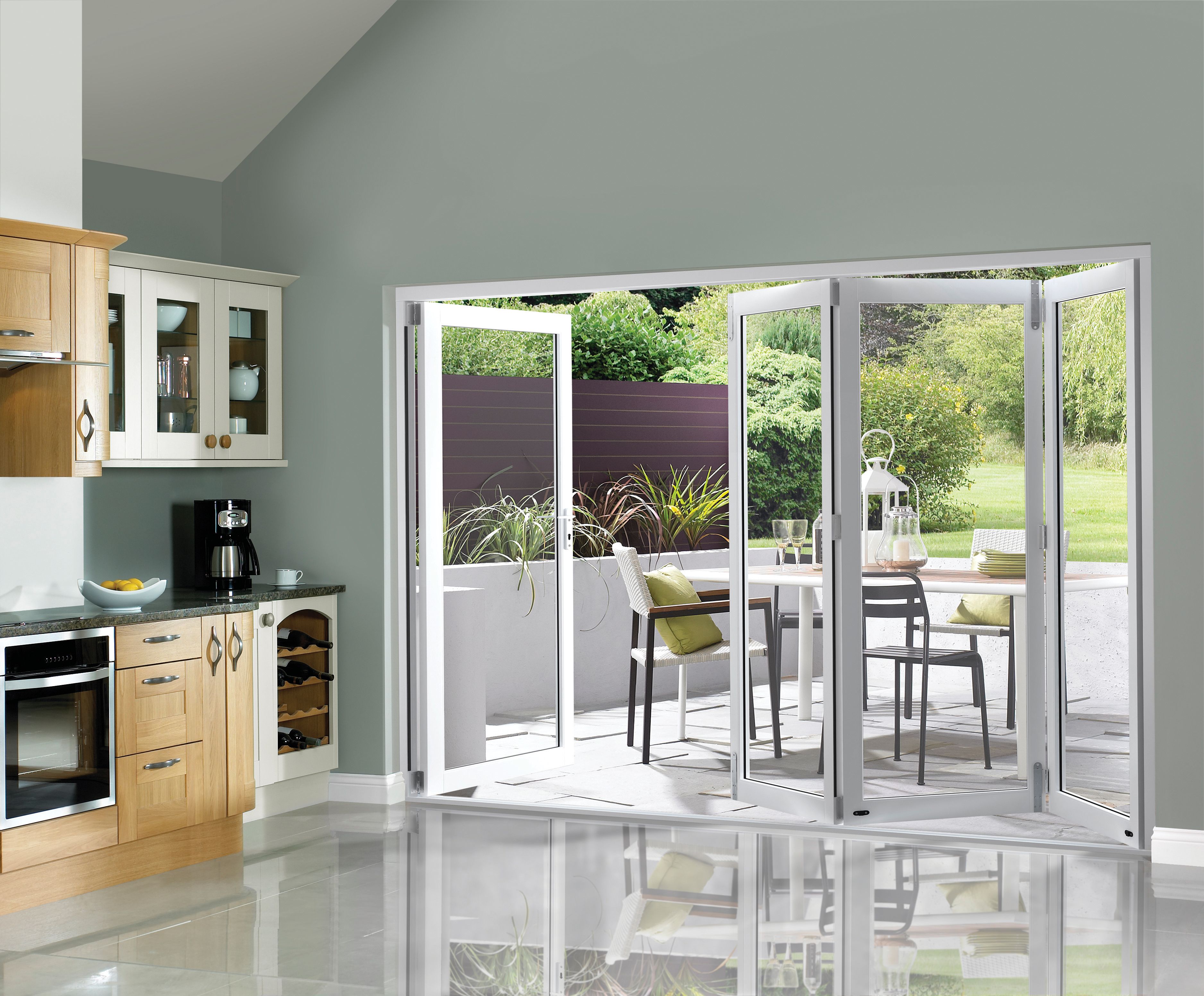 Image of JCI Slimline White Bi-Fold Door Set - 2990mm