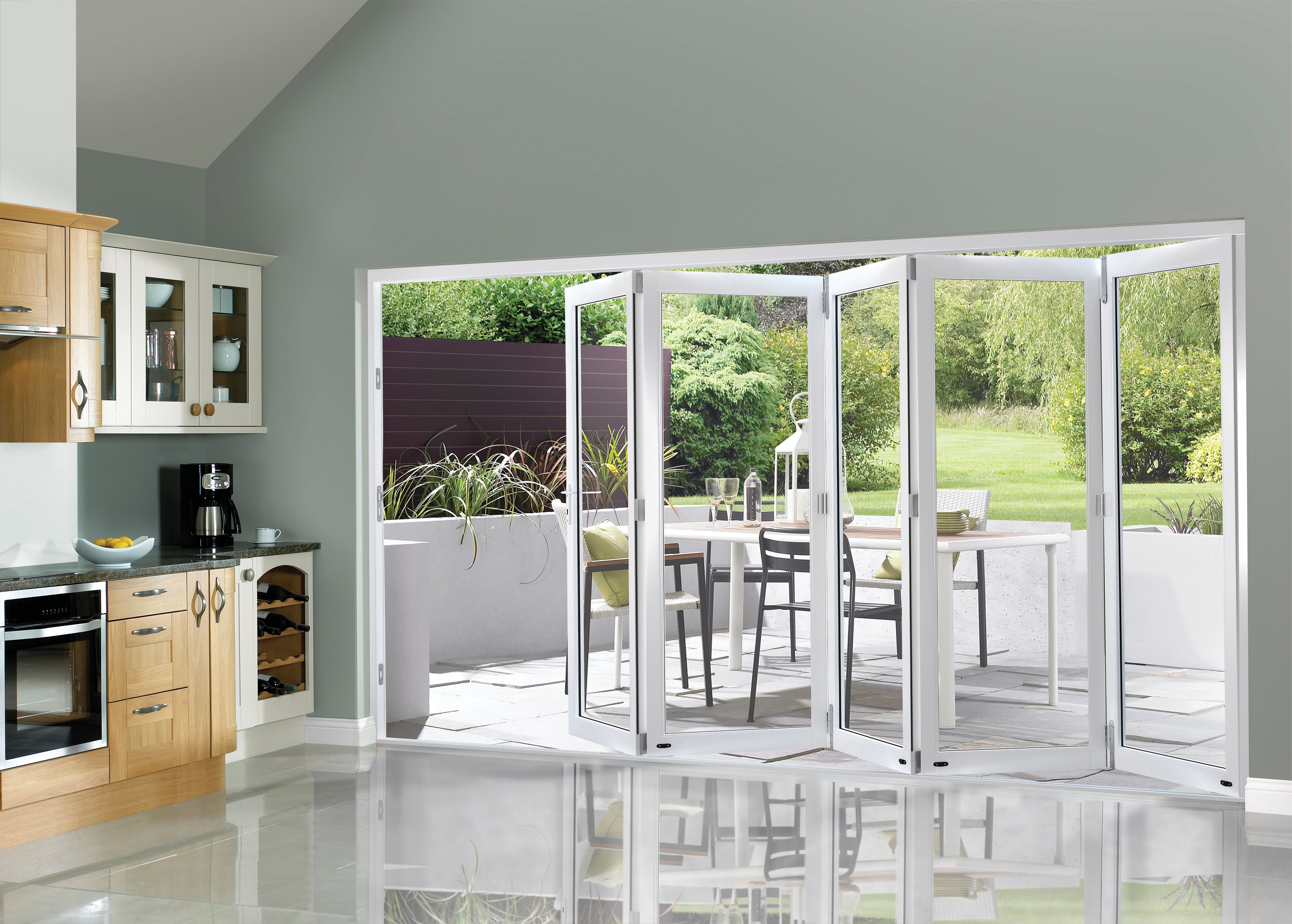 JCI Slimline White Bifold Door Set - 3590mm
