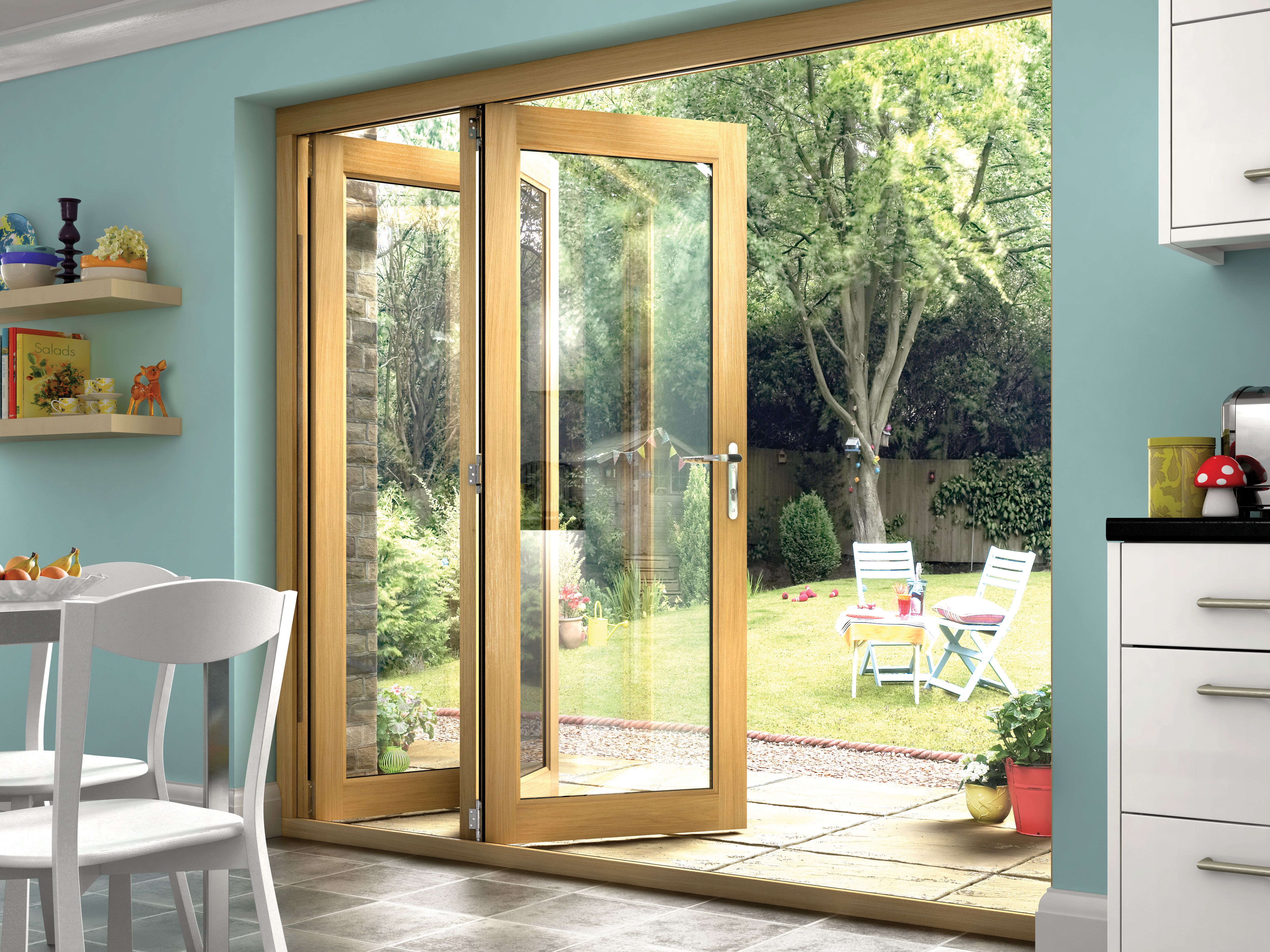 JCI Isaac Oak Veneer Bi-Fold Door - 6ft