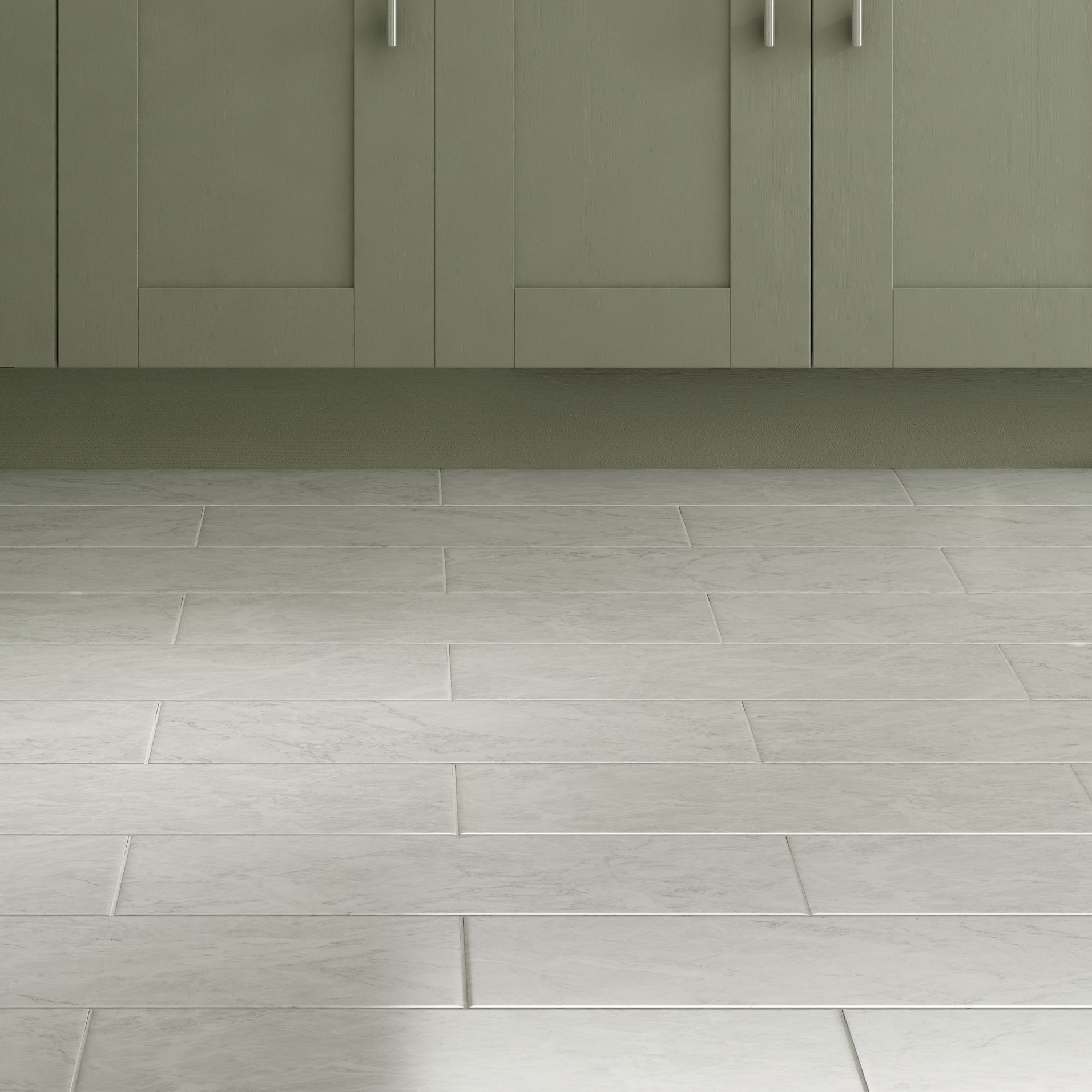 Wickes Azzara Grey Ceramic Wall & Floor Tile - 600 x 300mm