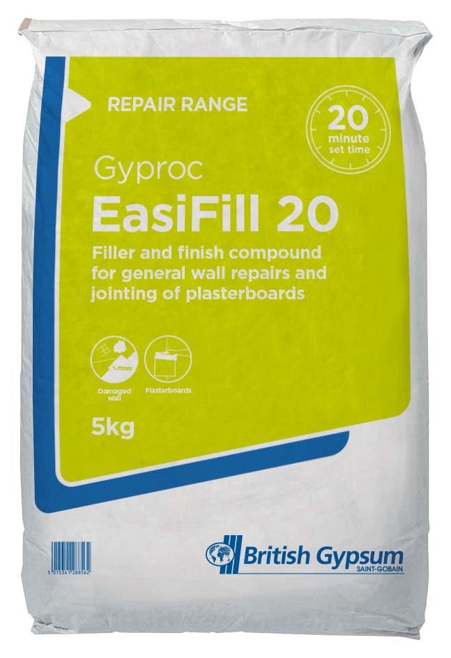 British Gypsum Gyproc Easi Fill 20 Compound - 5kg | Wickes.co.uk