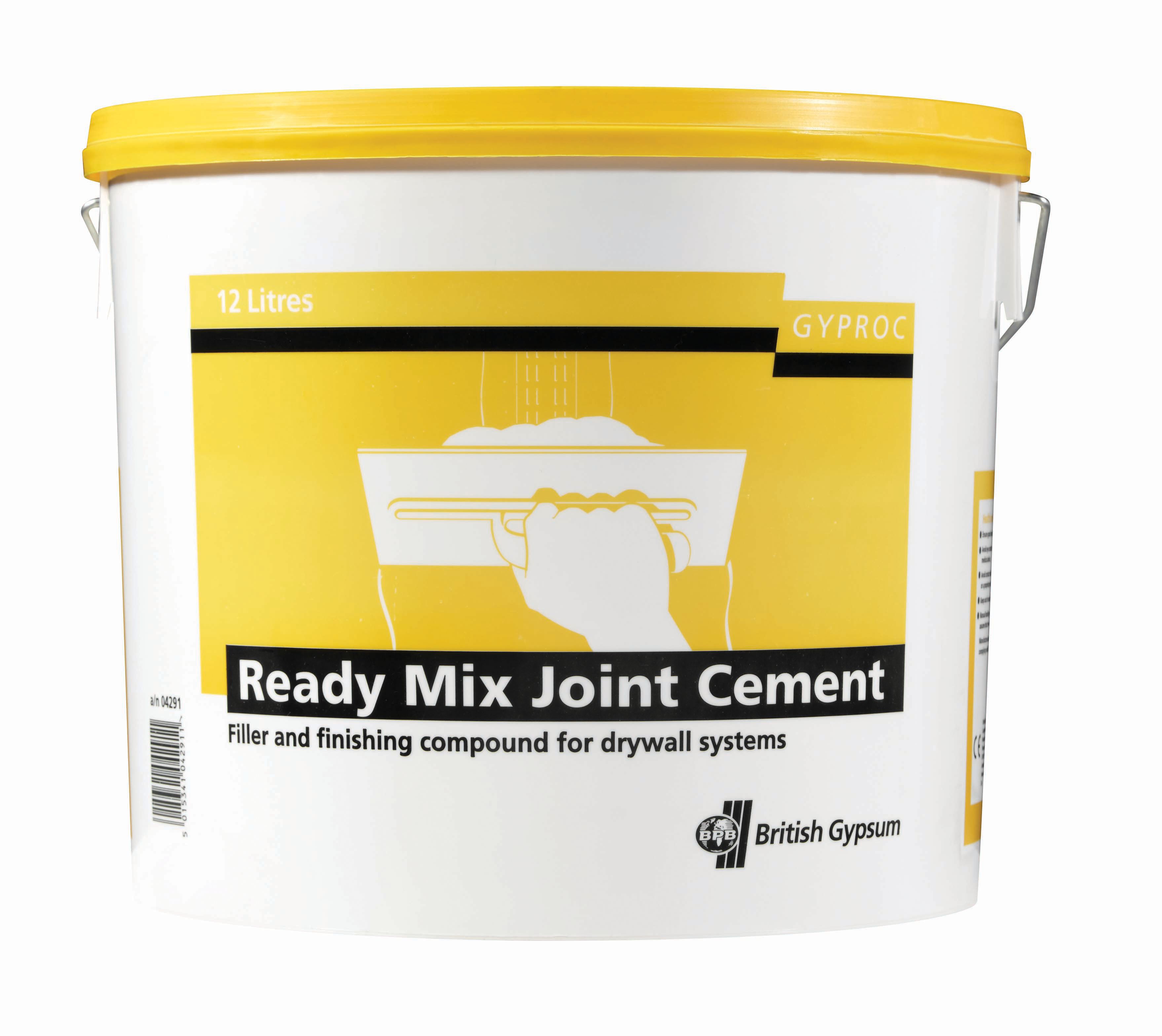 Image of British Gypsum Gyproc Ready Mixed Joint Cement - 12L