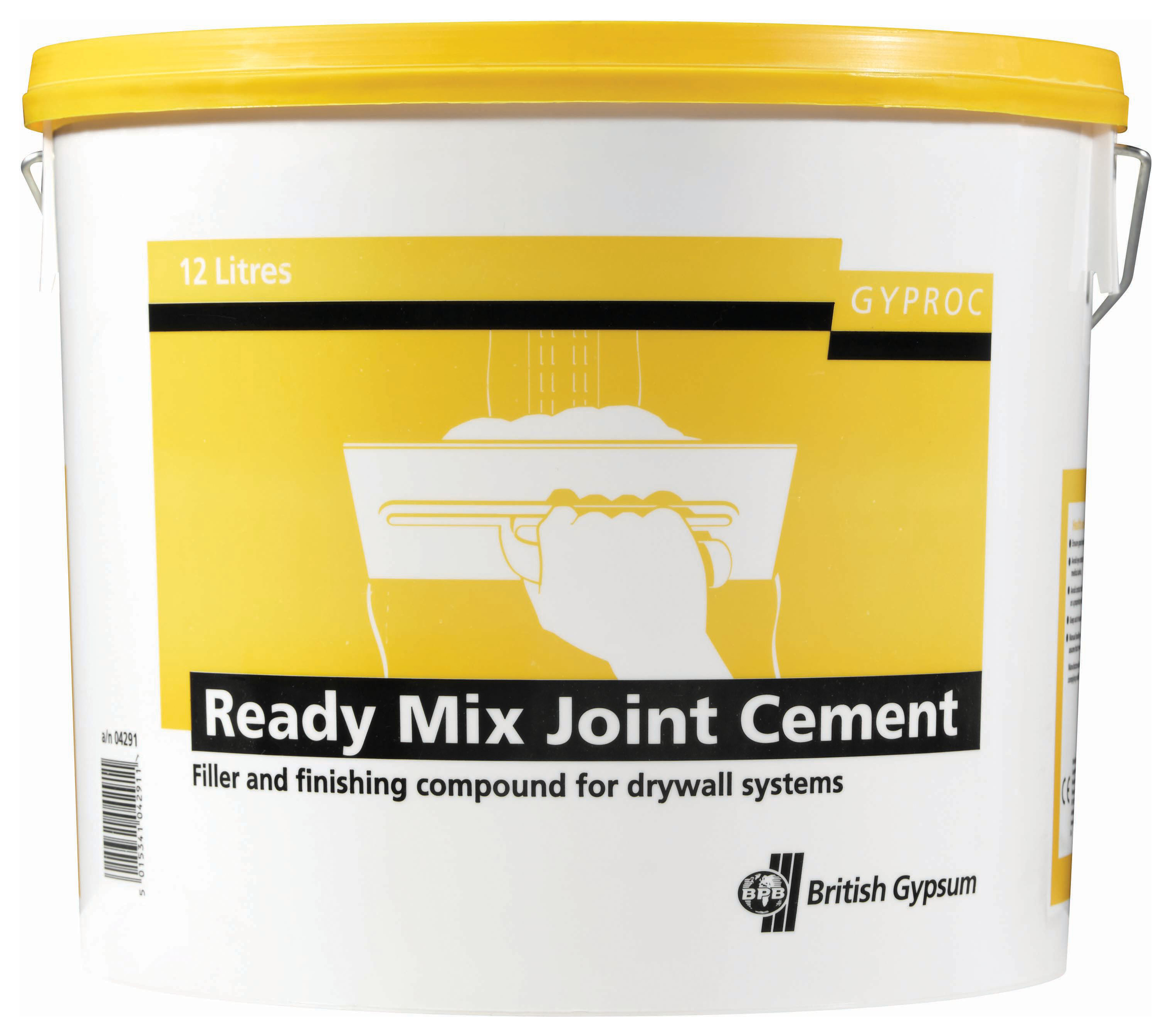 British Gypsum Gyproc Ready Mixed Joint Cement - 12L