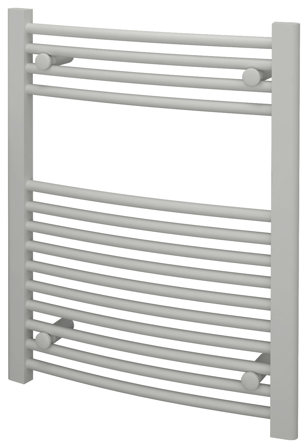 Kudox Curved Towel Radiator - White 600 x 750 mm