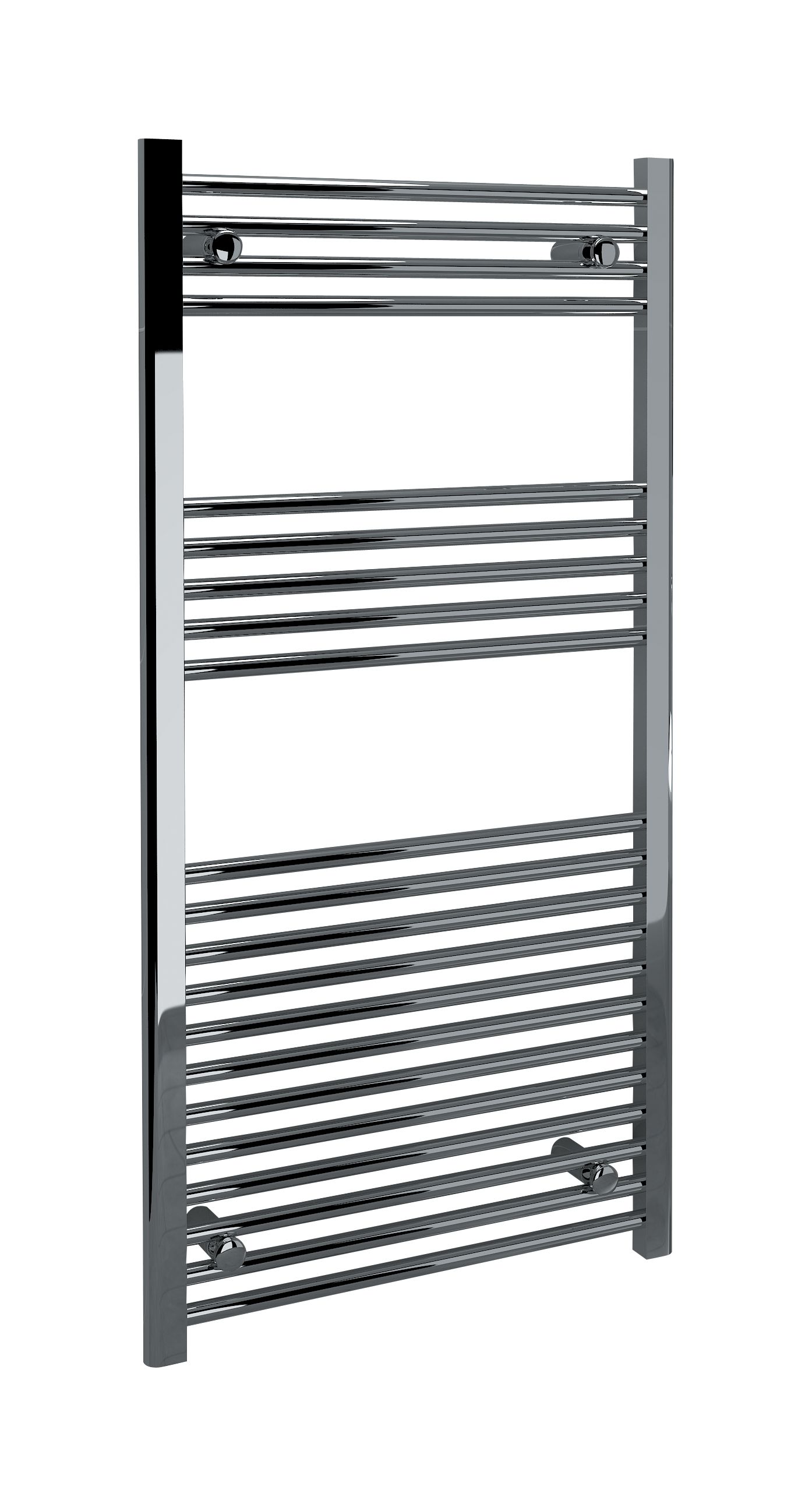 Image of Kudox Straight Towel Radiator - Chrome 600 x 1200 mm