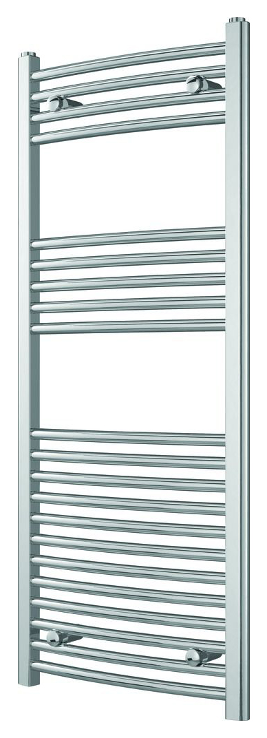 Kudox Curved Towel Radiator - Chrome 500 x 1200 mm