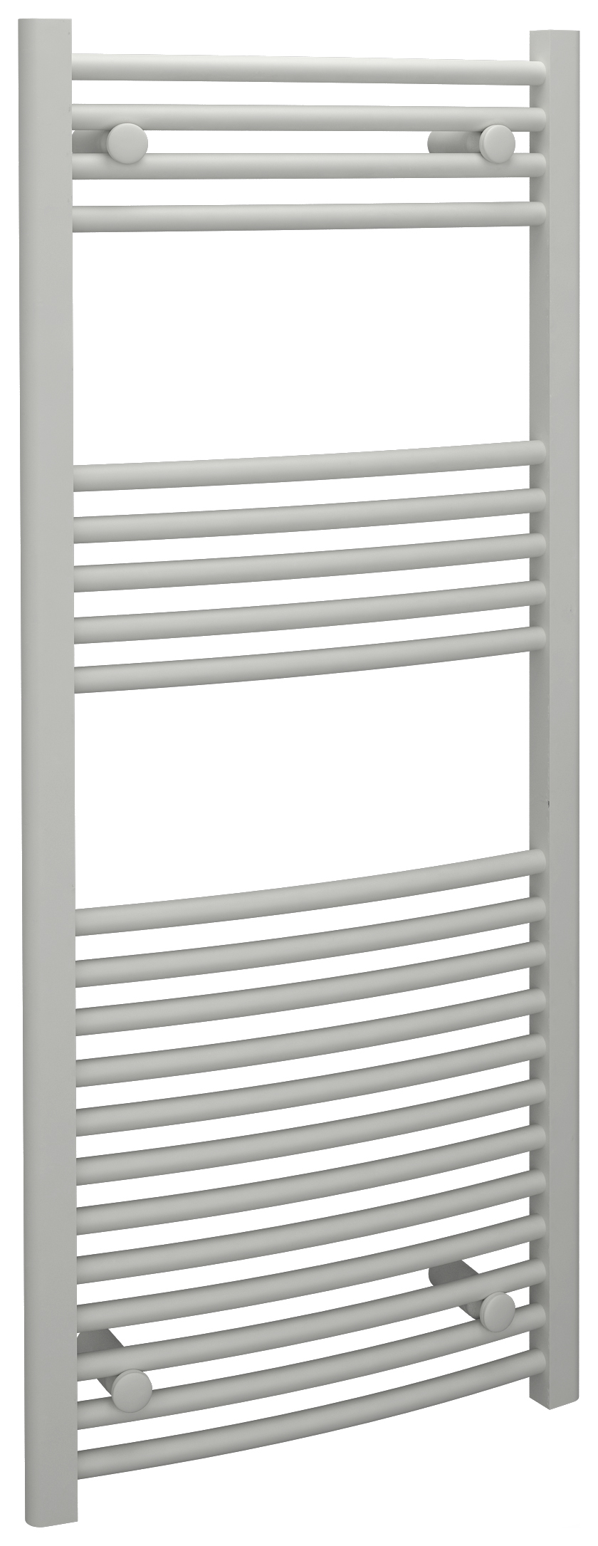 Image of Kudox Curved Towel Radiator - White 500 x 1200 mm