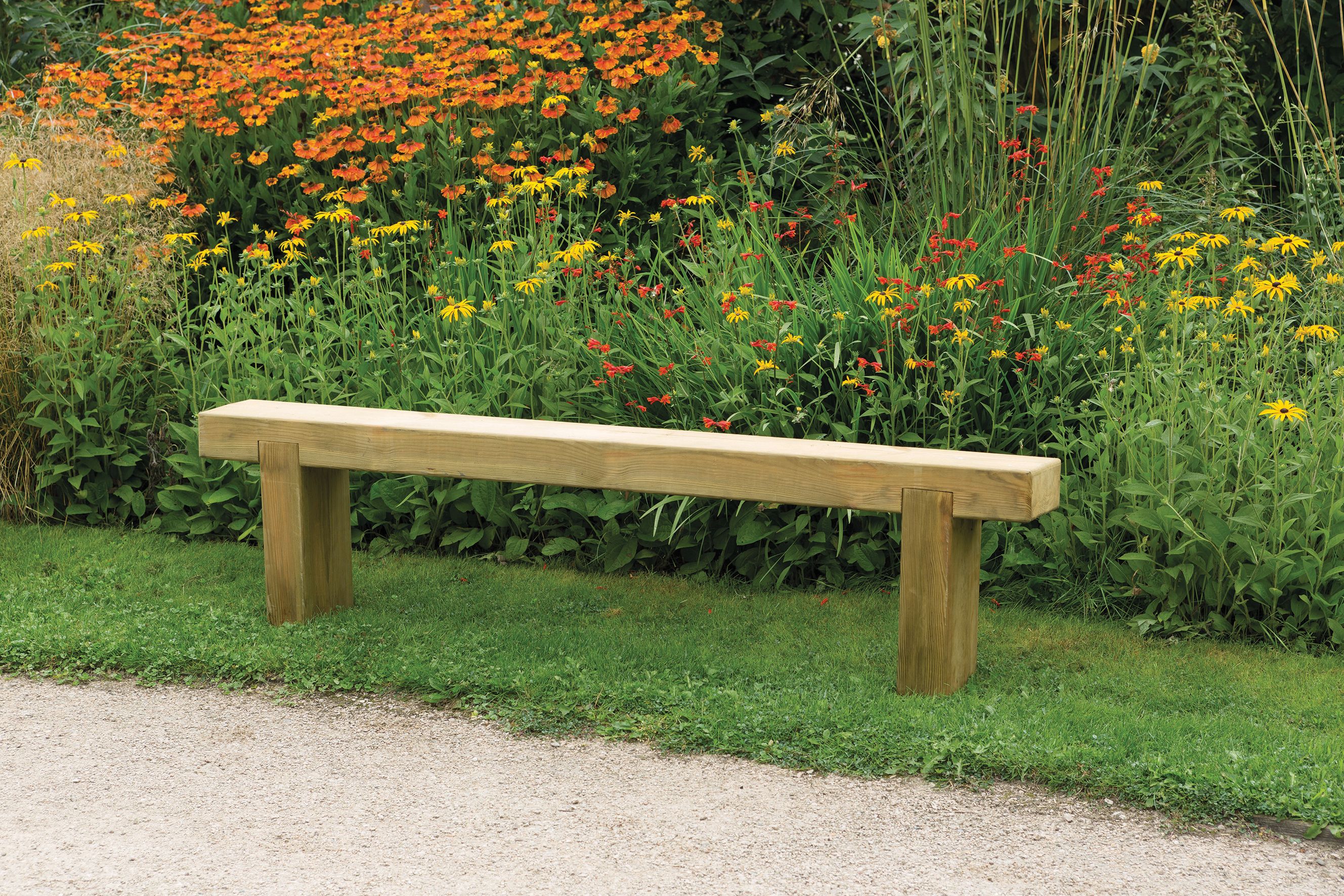 Forest Garden Sleeper Garden Bench - 1.8m