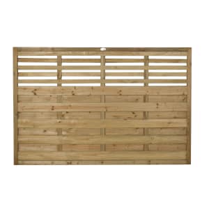 Forest Garden Pressure Treated Kyoto Fence Panel - 6x4ft Multi Packs