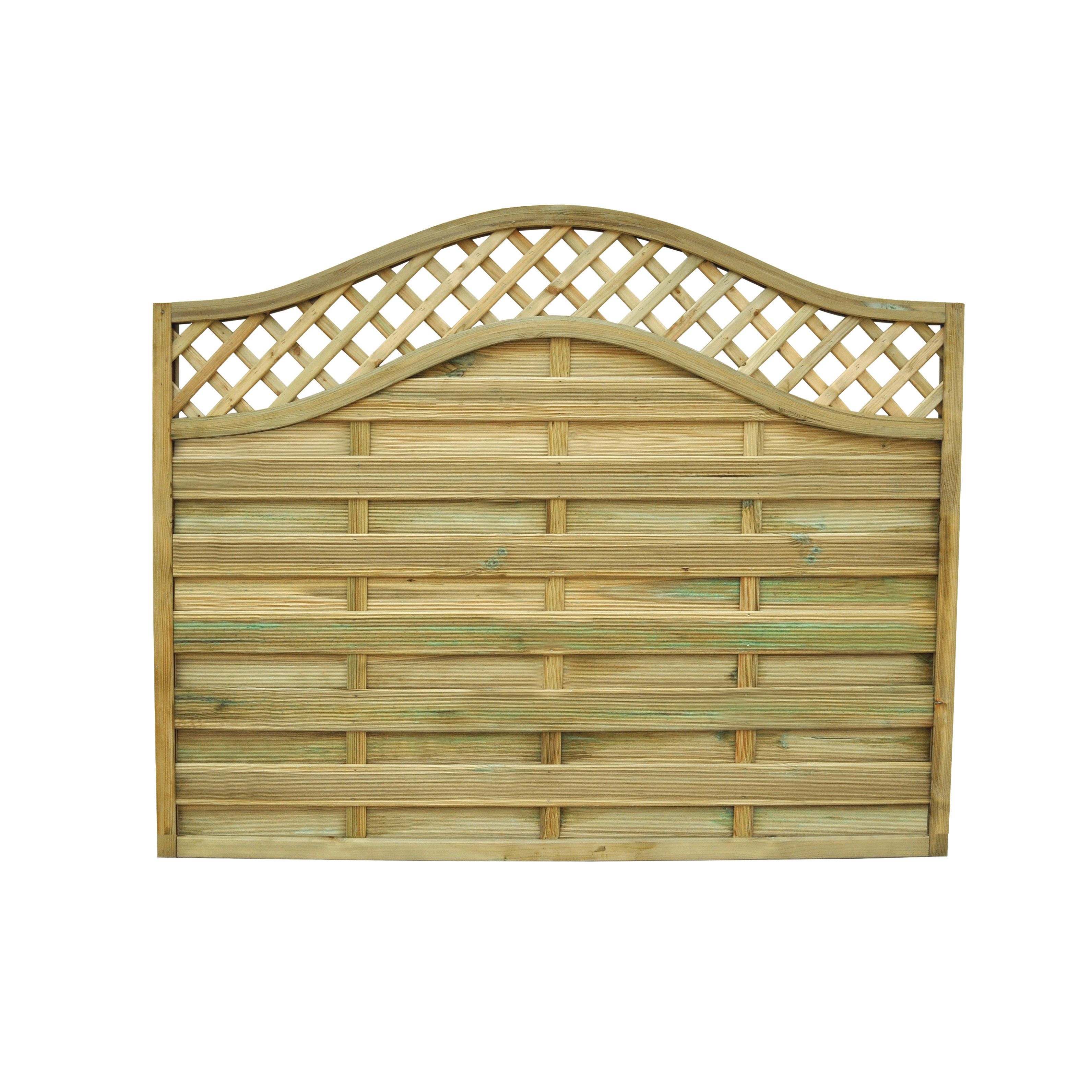 Forest Garden Pressure Treated Bristol Fence Panel - 1800 x 1500mm - 6 x 5ft - Pack of 3
