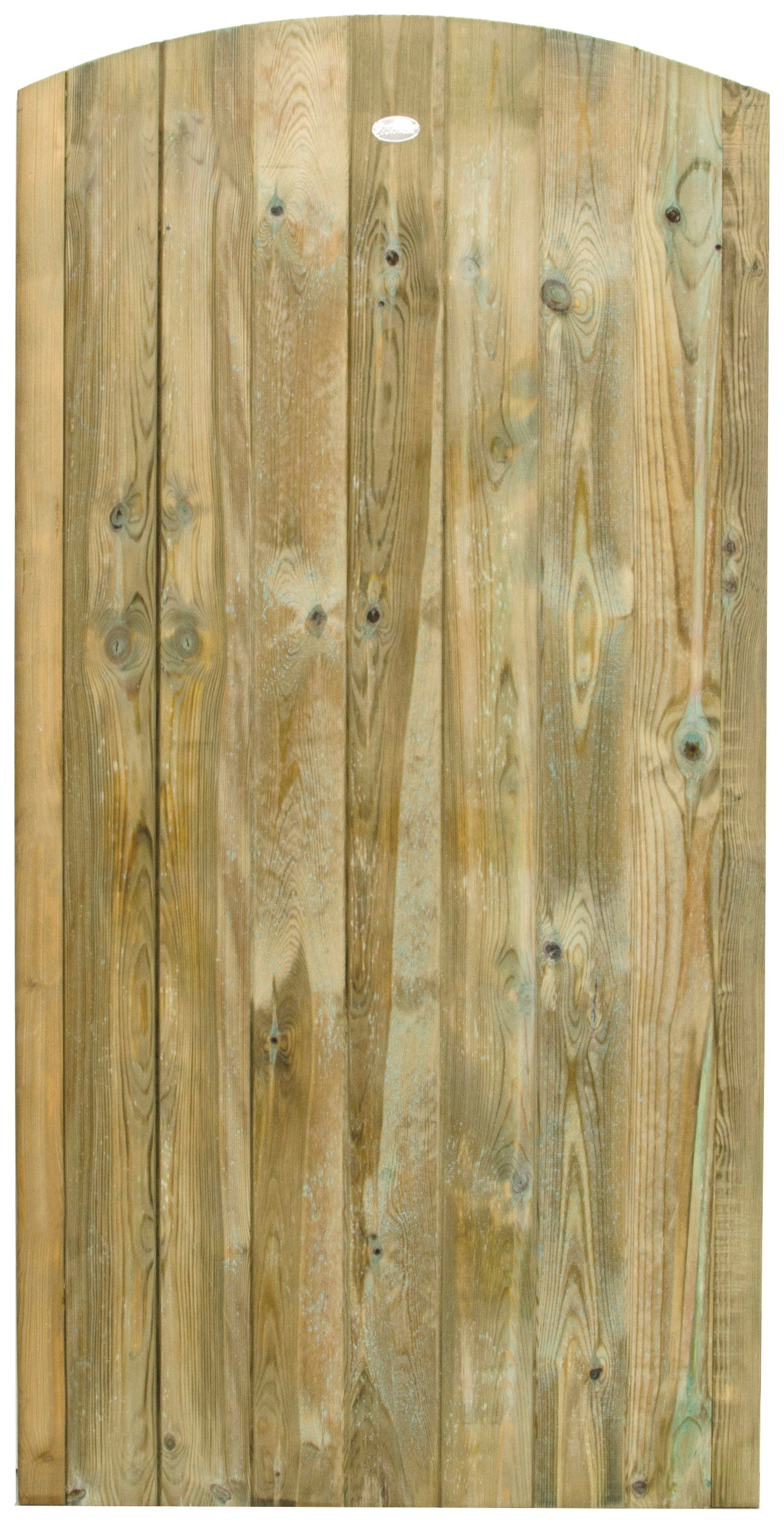 Forest Garden Pressure Treated Curved Top Timber Gate - 900 x 1800 mm