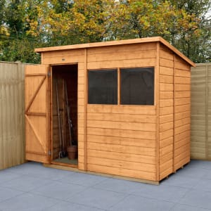 Forest Garden 7 x 5 ft Timber Shiplap Pent Shed