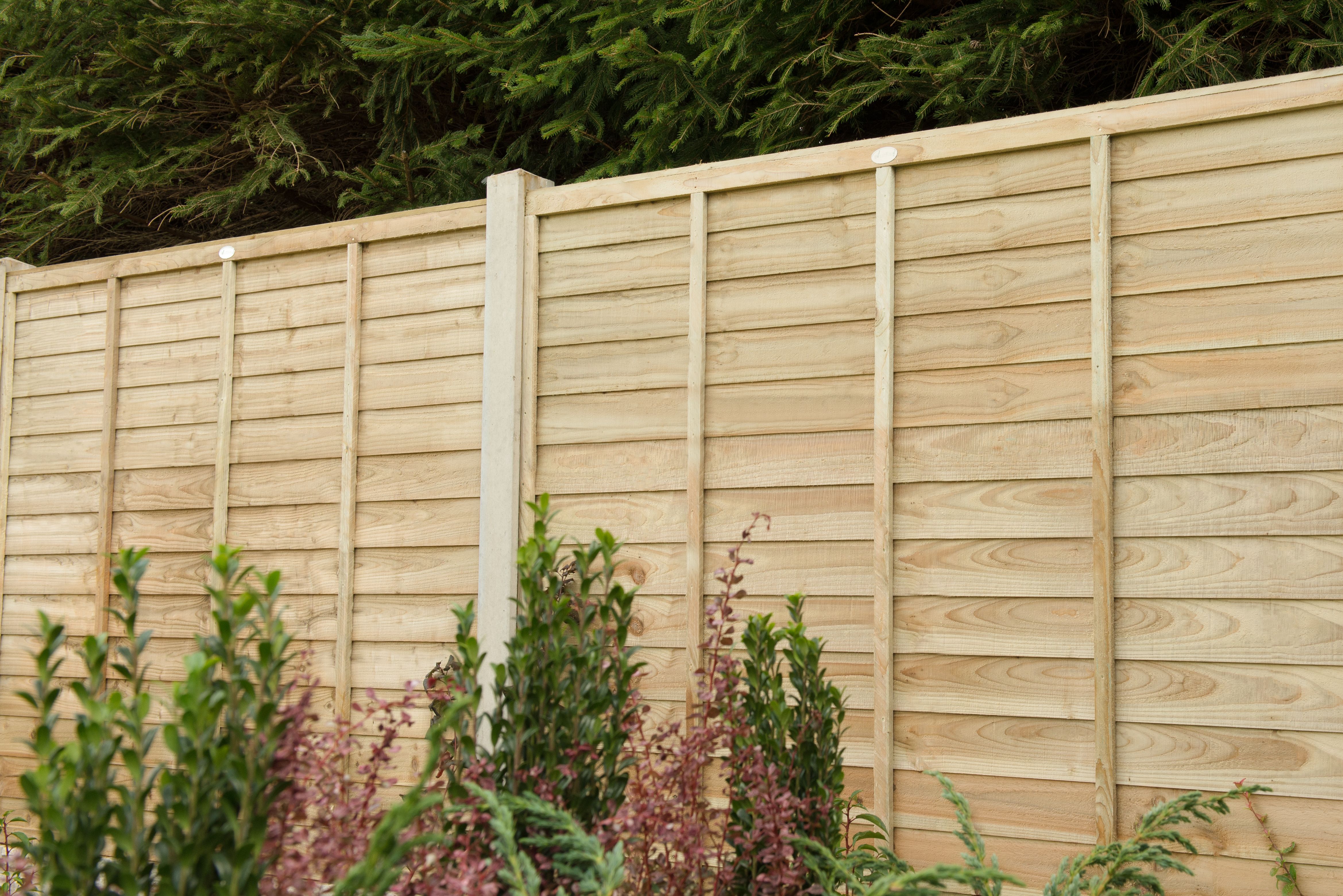 Image of Wickes Pressure Treated Overlap Fence Panel - 6 x 6ft