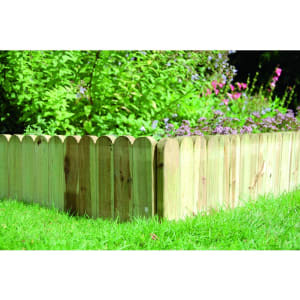 Forest Garden Dome Top Timber Border Edging - 230 X 1000 Mm