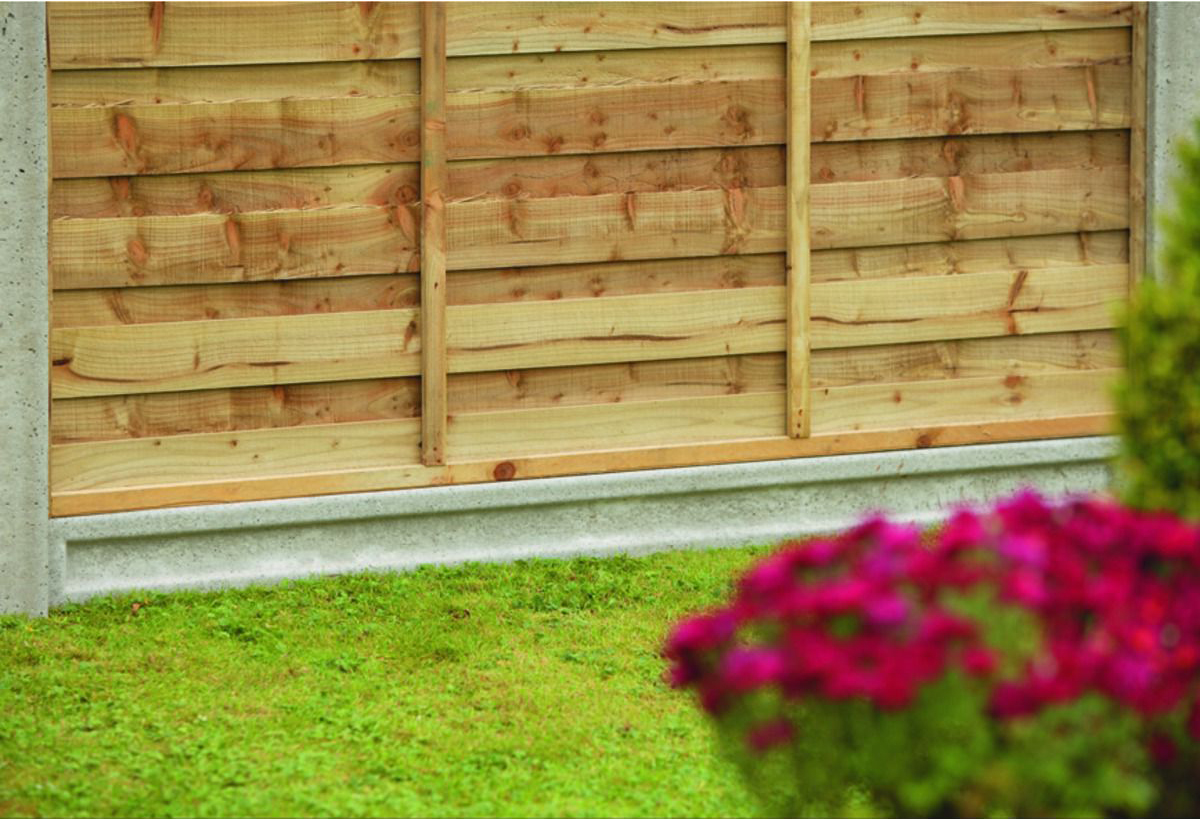 Wickes Recessed Concrete Gravel Board - 50mm x 150mm x 1.83m
